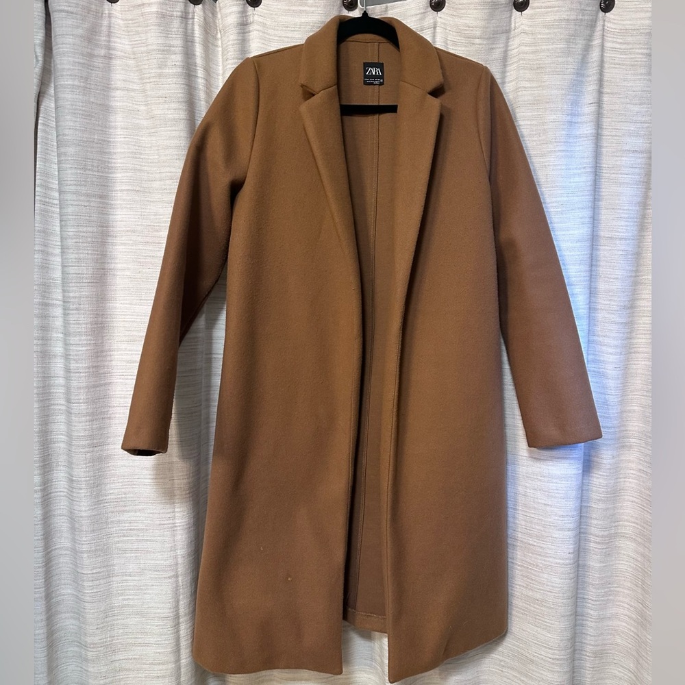 Zara Women's Camel Trench Coat